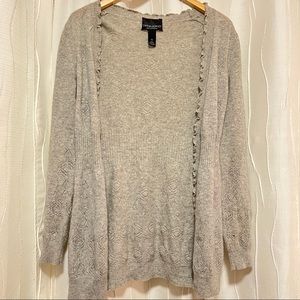 Cynthia Rowley Gray Cashmere Cardigan. Size XS.